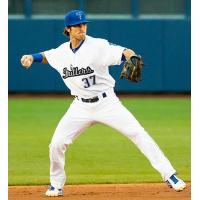 Tulsa Drillers Shortstop Drew Maggi Fires to First Base