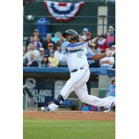 Yasiel Balaguert of the Myrtle Beach Pelicans