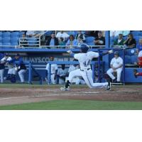 Dunedin Blue Jays OF Derrick Loveless Swings Away
