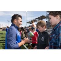 Colorado Springs Switchbacks Visit with the Fans