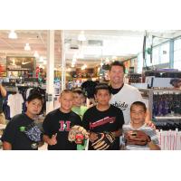 Visalia Rawhide and Children at Dicks Sporting Goods in Visalia