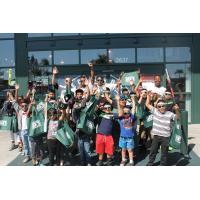 Visalia Rawhide and Children in Front of Dicks Sporting Goods in Visalia
