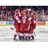 Allen Americans Celebrate a Matt Register Goal
