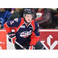 Windsor Spitfires Defenceman Mikhail Sergachev Eyes the Puck