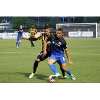 Charleston Battery Midfielder Maikel Chang Battles for the Ball vs. the Pittsburgh Riverhounds