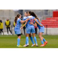 Chicago Red Stars Celebrate a Goal