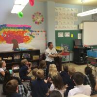 Omaha Storm Chasers Infielder Dusty Coleman at St. Thomas More School