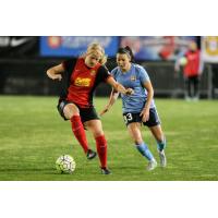 Western New York Flash Forward Makenzy Doniak Controls the Ball vs. Sky Blue FC