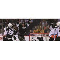Ontario Reign Celebrate a Goal vs. the San Diego Gulls