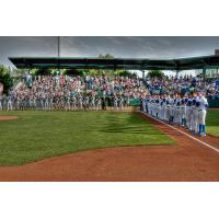 The National Anthem at an Ogden Raptors Game