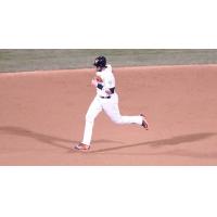 Mike Blanke of the Long Island Ducks Rounds the Bases