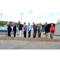Groundbreaking at New BB&T Ballpark Deck