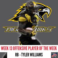 Wichita Falls Nighthawks Running Back Tyler Williams
