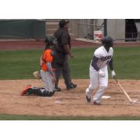 Trayvon Robinson Watches his Home Run