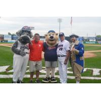 Rutgers Football Head Coach Chris Ash and Somerset Patriots Manager Emeritus Sparky Lyle