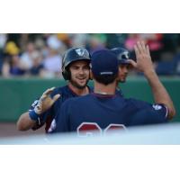 Brad Snyder Receives a High Five from Somerset Patriots Teammates