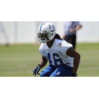 Tampa Bay Storm Defensive Back Qua Cox with the Indianapolis Colts