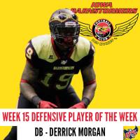 Iowa Barnstormers DB Derrick Morgan