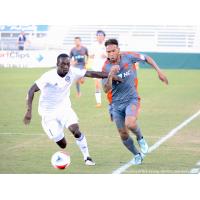 Charlotte Independence (Left) Try to Hold off the Carolina RailHawks