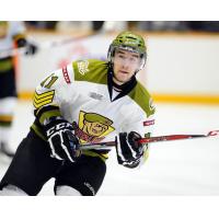 Left Winger Mike Baird with the North Bay Battalion