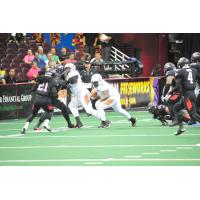 Mykel Benson of the Arizona Rattlers vs. the Cleveland Gladiators