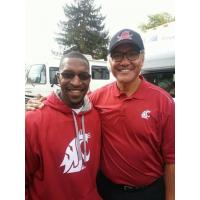 Calvin Schexnayder with former NFL and WSU QB Jack Thompson