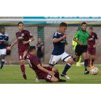 Sacramento Republic FC Attempts a Tackle vs. Real Monarchs SLC