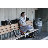 Tim Lincecum in the Salt Lake Bees Dugout