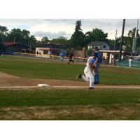 Wisconsin Woodchucks Round the Bases at Athletic Park