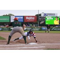 Quincy Nieporte of the Green Bay Bullfrogs