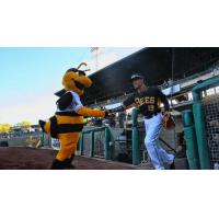 Rafael Ortega and Bumble of the Salt Lake Bees