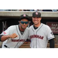 Birmingham Barons All-Stars Eudy Pina (left) and Jake Peter (right)