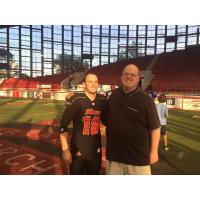 Triangle Torch Kicker T.C. Stevens with Writer Fran Stuchbury