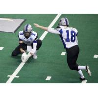 Kicker T.C. Stevens with the Richmond Raiders