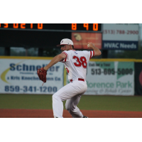 Florence Freedom Pitcher Matt Pobereyko Prepares to Throw