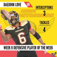 IFL Week 9 Players of the Week Announced