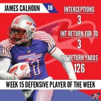 IFL Week 15 Players of the Week Honored