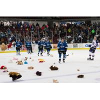 Steelheads Announce Donations from Teddy Bear Toss for Tots