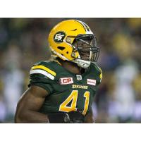 DL Odell Willis with the Edmonton Eskimos