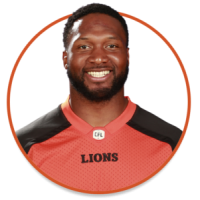 BC Lions Fullback Rolly Lumbala