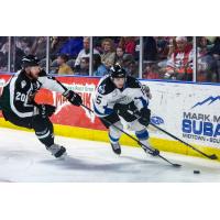 Forward Steve McParland of the Idaho Steelheads