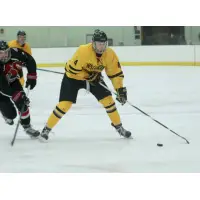 Forward Ian Ecklund with the University of Wisconsin-Superior