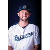 RHP Zac Grotz with the Bridgeport Bluefish