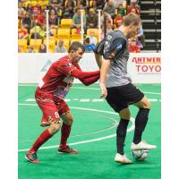Baltimore Blast Defender Pat Healey vs. the Syracuse Silver Knights