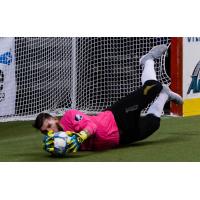 Milwaukee Wave Goalkeeper Josh Lemos smothers a shot