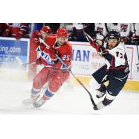 Roanoke Rail Yard Dawgs Defenseman Cameron Bakker vs. the Macon Mayhem