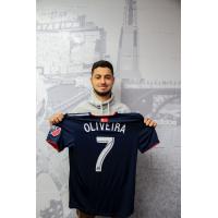 John Oliveira with New England Revolution jersey