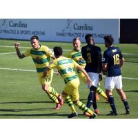 Tampa Bay Rowdies celebrate a goal vs. North Carolina FC