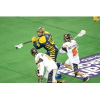 Chad Tutton of the Georgia Swarm vs. the New England Black Wolves