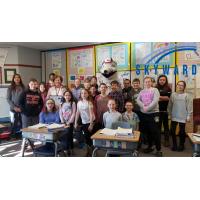 Skyward Central Wisconsin Teacher of the Year Mary Sabo and her class